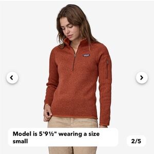 NWOT Patagonia better sweater half zip